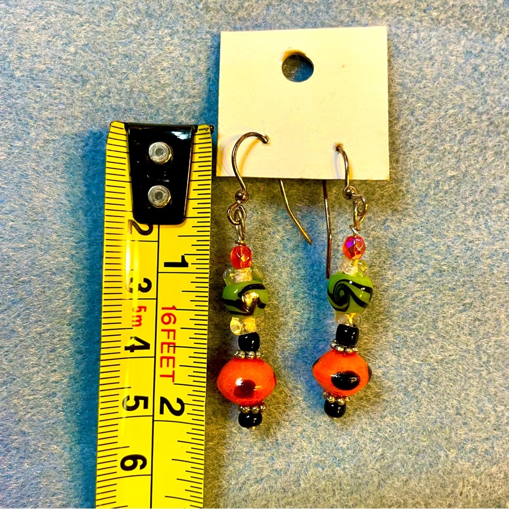 🎃 Halloween Earrings- Glass Beads